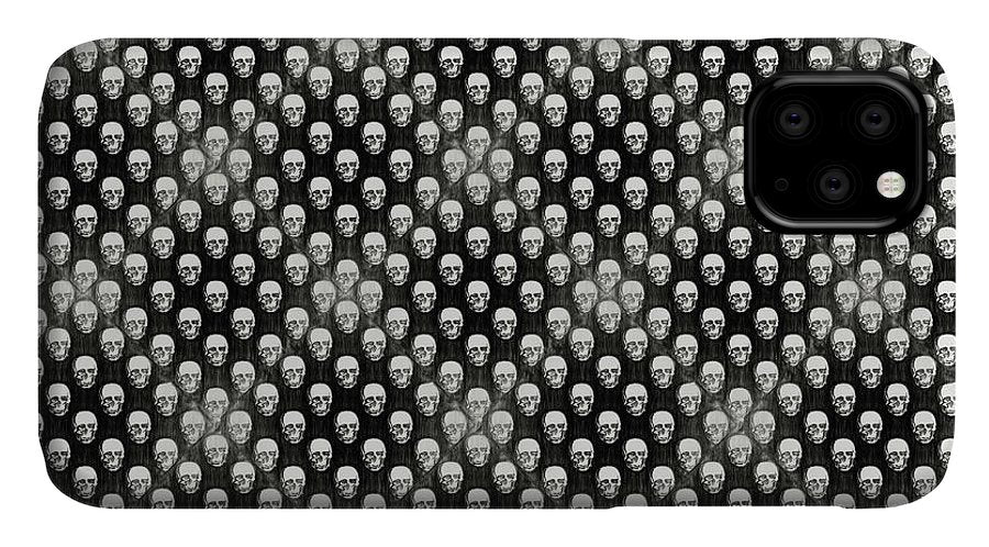 Sketchy Skulls Pattern - Phone Case