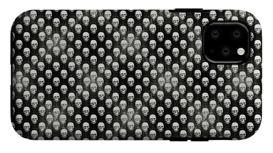 Sketchy Skulls Pattern - Phone Case