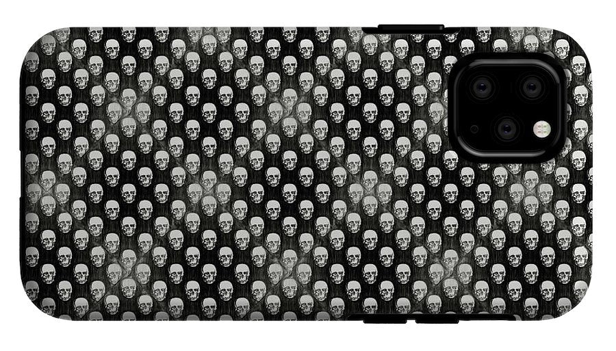 Sketchy Skulls Pattern - Phone Case
