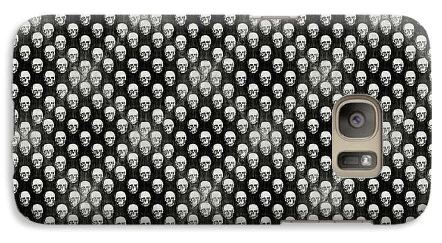 Sketchy Skulls Pattern - Phone Case