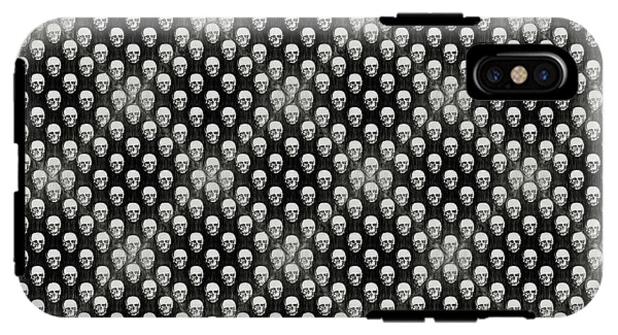 Sketchy Skulls Pattern - Phone Case