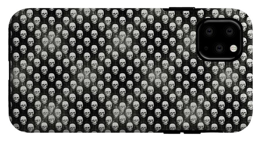 Sketchy Skulls Pattern - Phone Case