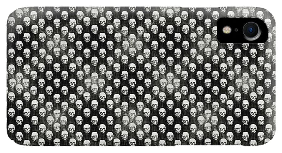 Sketchy Skulls Pattern - Phone Case