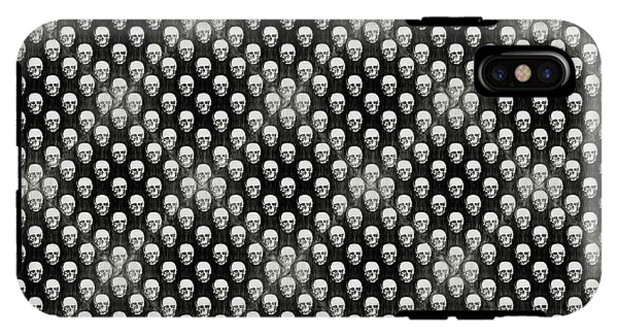 Sketchy Skulls Pattern - Phone Case