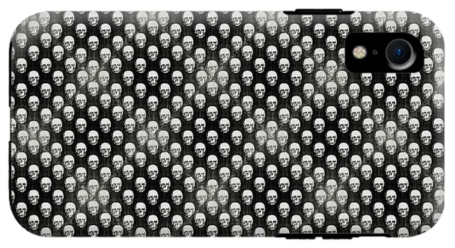 Sketchy Skulls Pattern - Phone Case