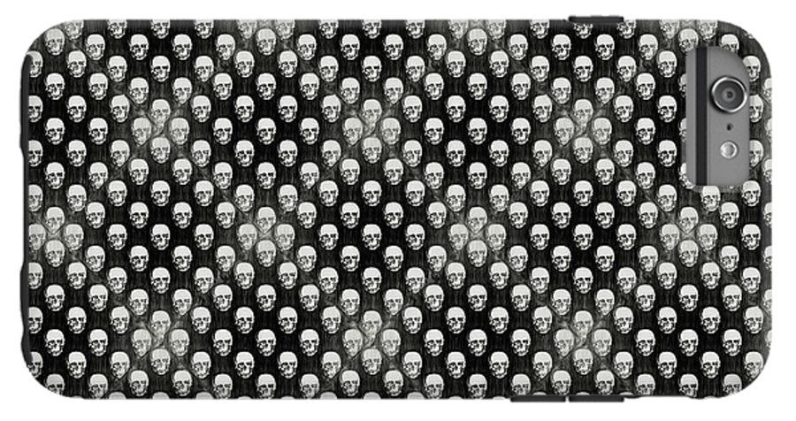 Sketchy Skulls Pattern - Phone Case