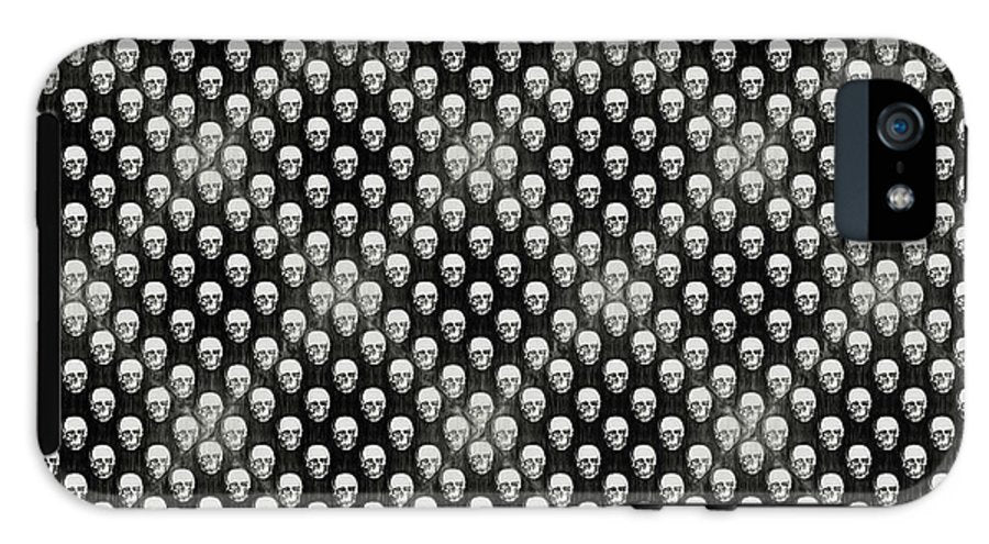 Sketchy Skulls Pattern - Phone Case