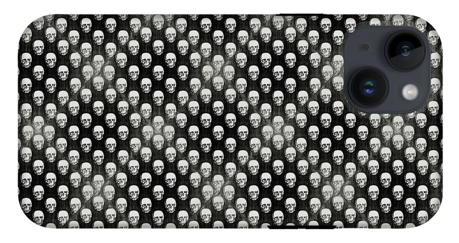 Sketchy Skulls Pattern - Phone Case