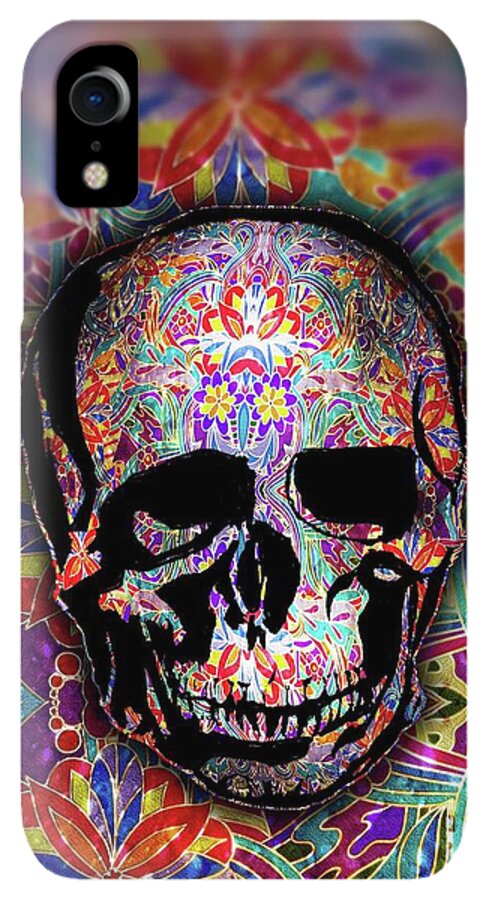 Skull With Sparkle Pattern - Phone Case