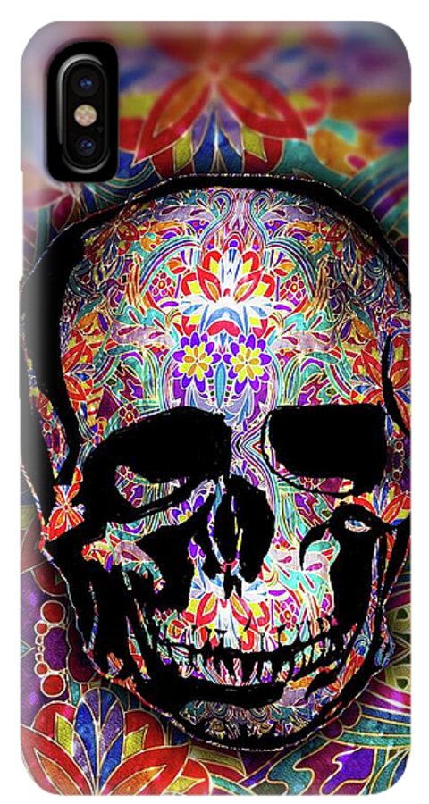 Skull With Sparkle Pattern - Phone Case