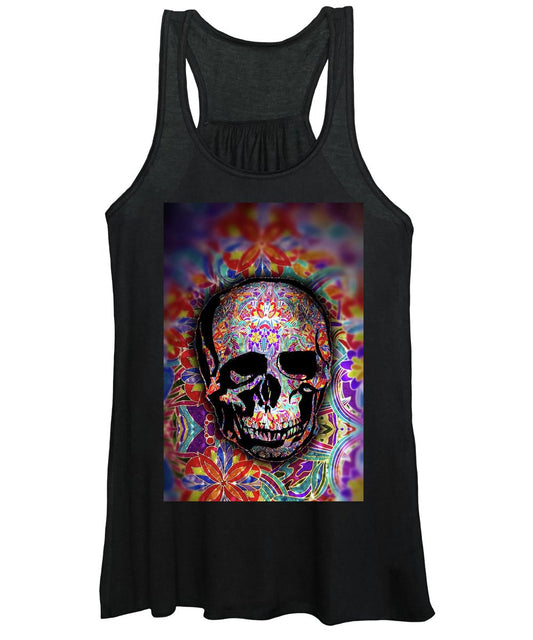 Skull With Sparkle Pattern - Women's Tank Top