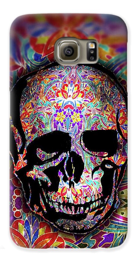 Skull With Sparkle Pattern - Phone Case
