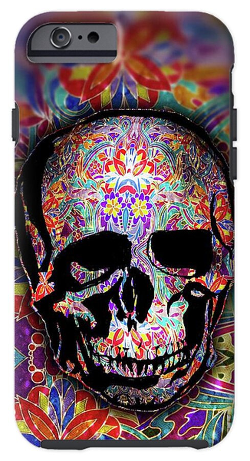 Skull With Sparkle Pattern - Phone Case