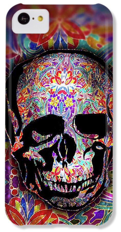 Skull With Sparkle Pattern - Phone Case
