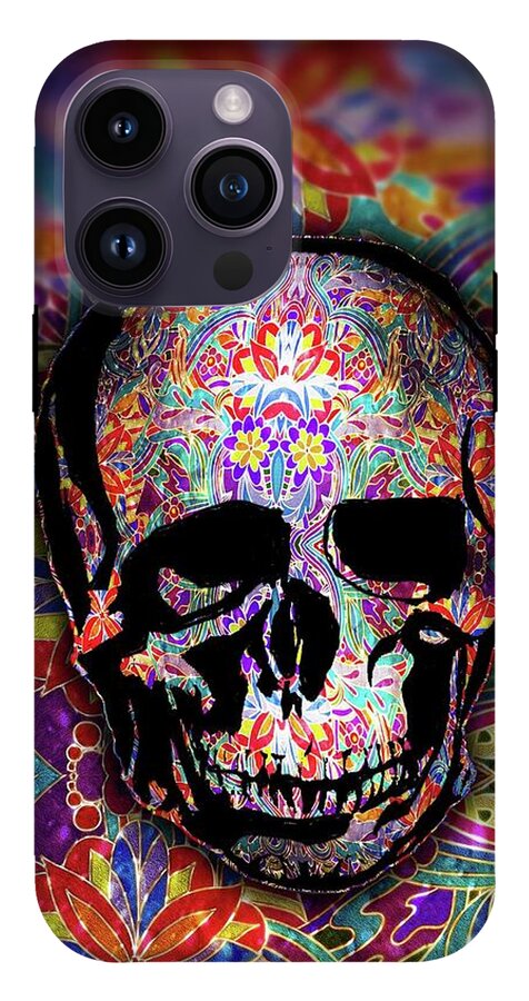 Skull With Sparkle Pattern - Phone Case