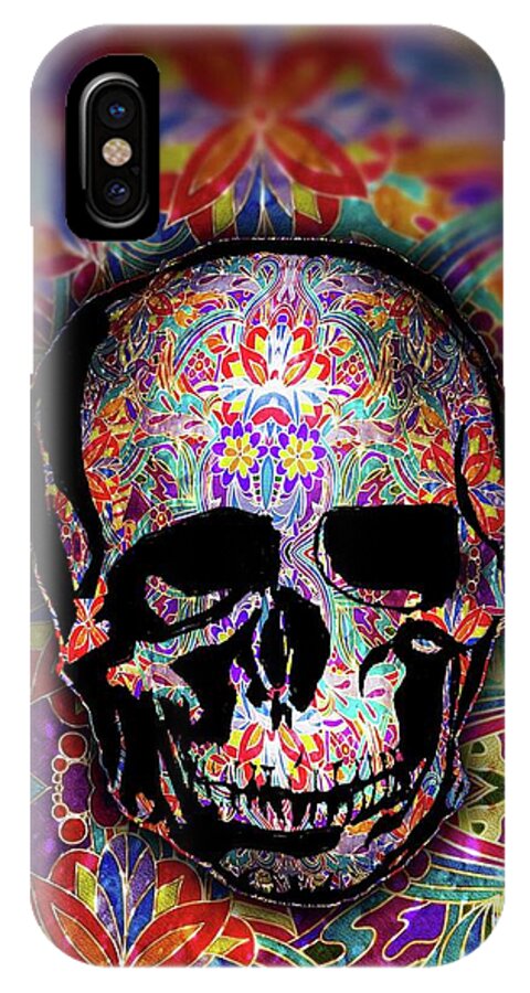 Skull With Sparkle Pattern - Phone Case