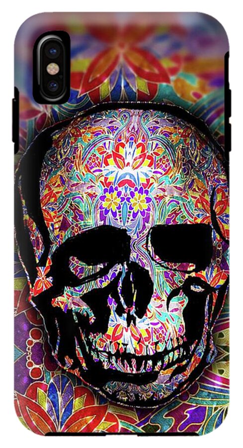 Skull With Sparkle Pattern - Phone Case