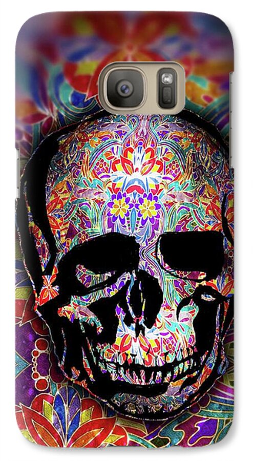 Skull With Sparkle Pattern - Phone Case