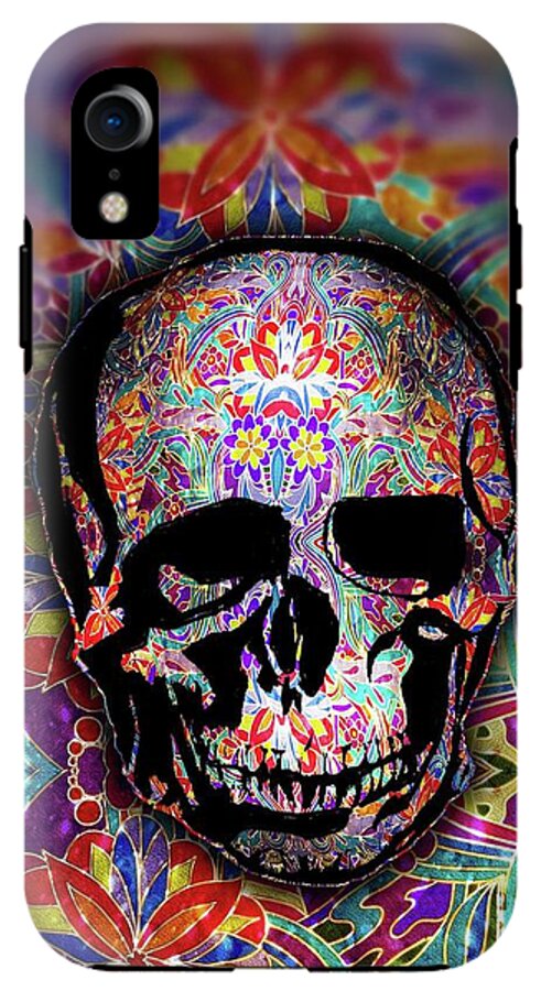Skull With Sparkle Pattern - Phone Case