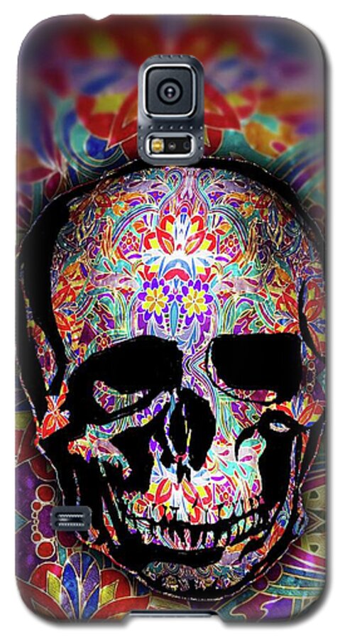 Skull With Sparkle Pattern - Phone Case