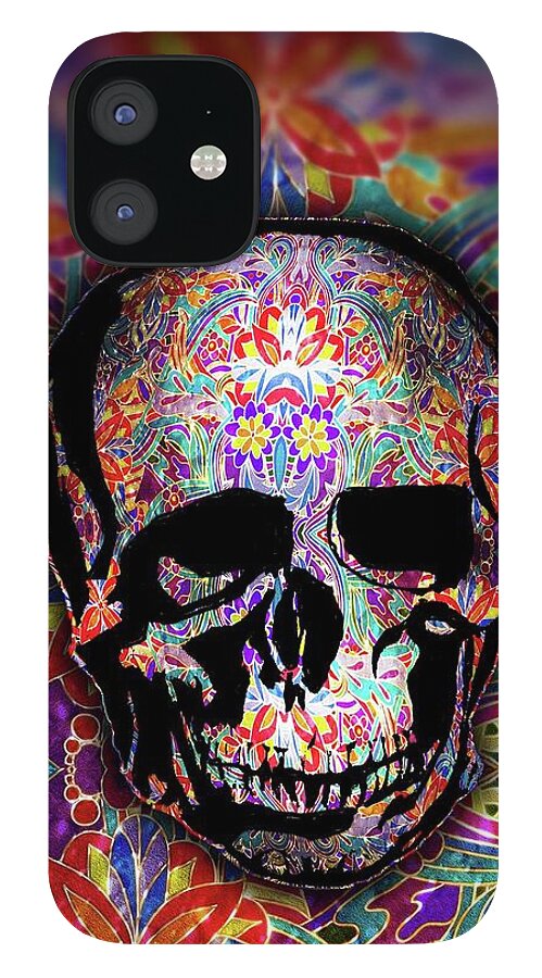 Skull With Sparkle Pattern - Phone Case