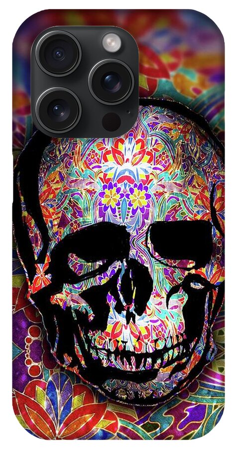 Skull With Sparkle Pattern - Phone Case