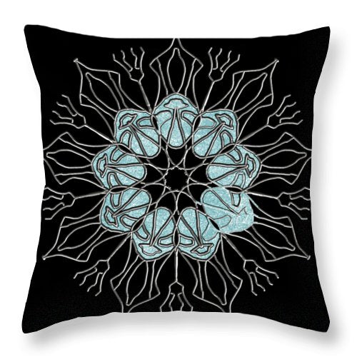 Snowflake Mandala - Throw Pillow