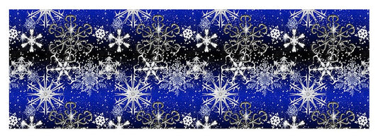 Snowflakes At Night - Yoga Mat