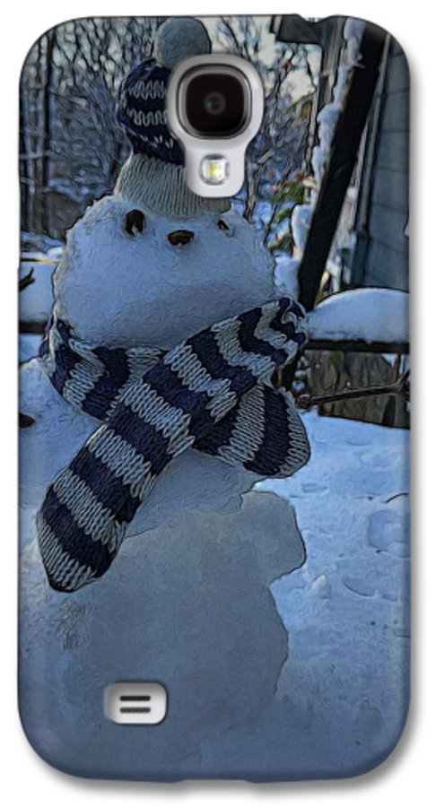 Snowman At My Table - Phone Case