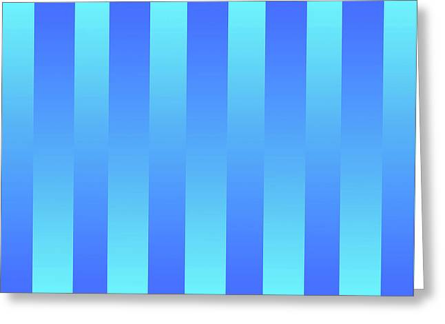 Soft Blue Stripes - Greeting Card
