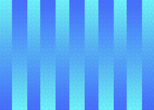 Soft Blue Stripes - Puzzle