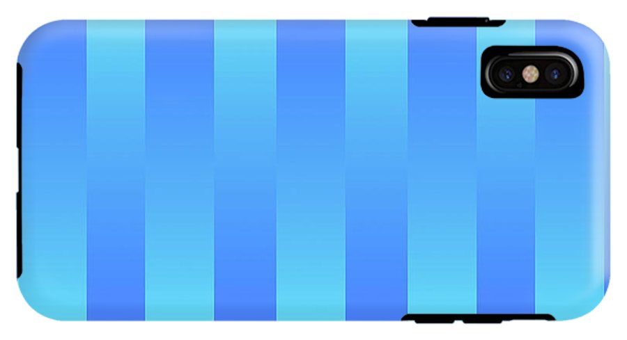 Soft Blue Stripes - Phone Case