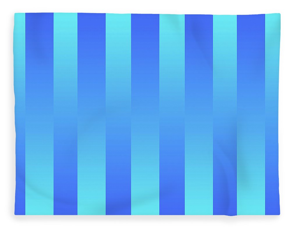 Soft Blue Stripes - Blanket