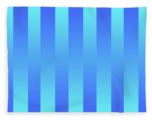 Soft Blue Stripes - Blanket