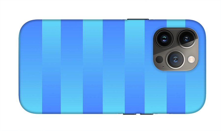 Soft Blue Stripes - Phone Case