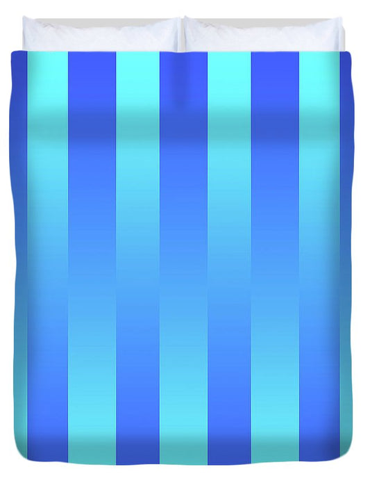 Soft Blue Stripes - Duvet Cover