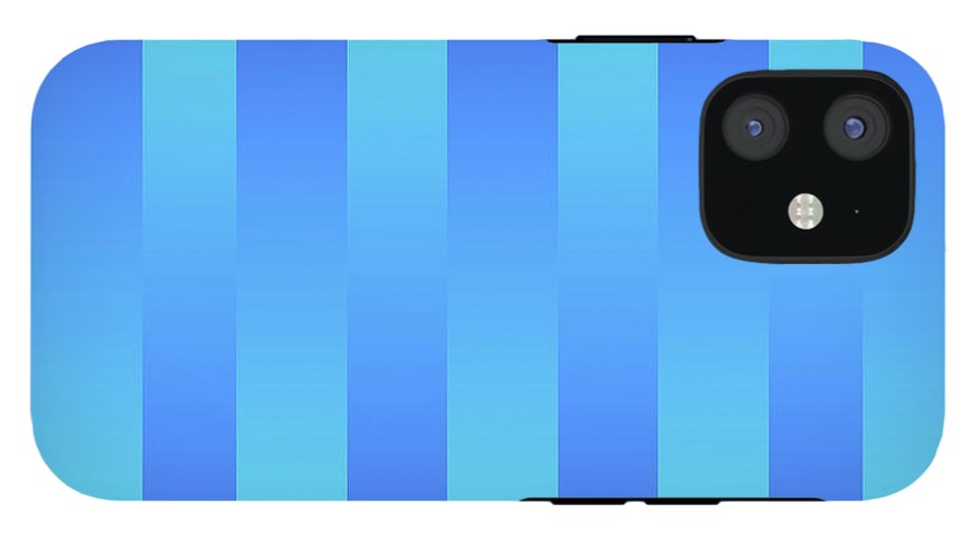 Soft Blue Stripes - Phone Case