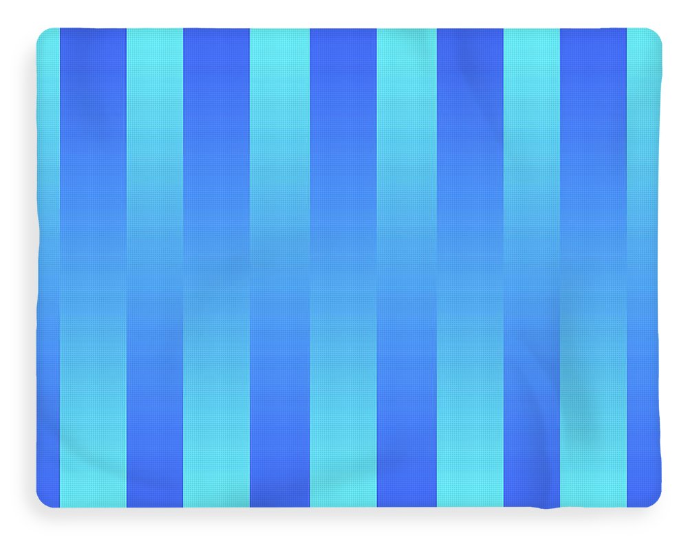Soft Blue Stripes - Blanket