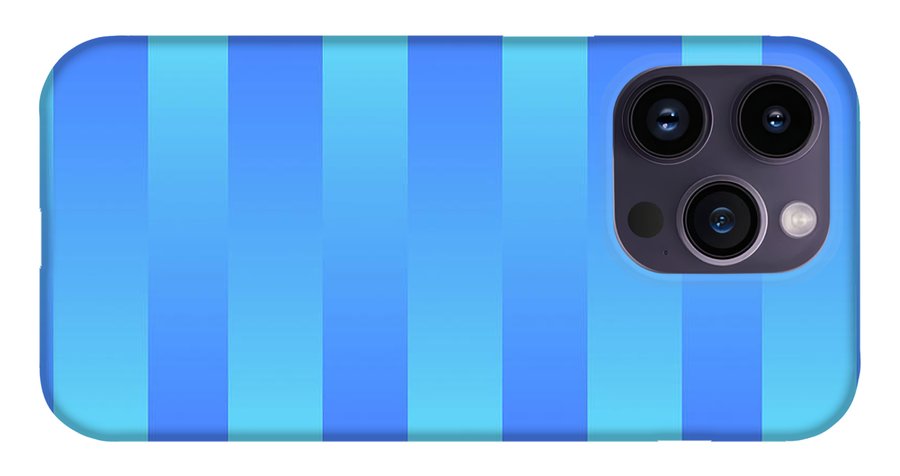 Soft Blue Stripes - Phone Case