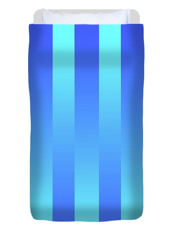 Soft Blue Stripes - Duvet Cover