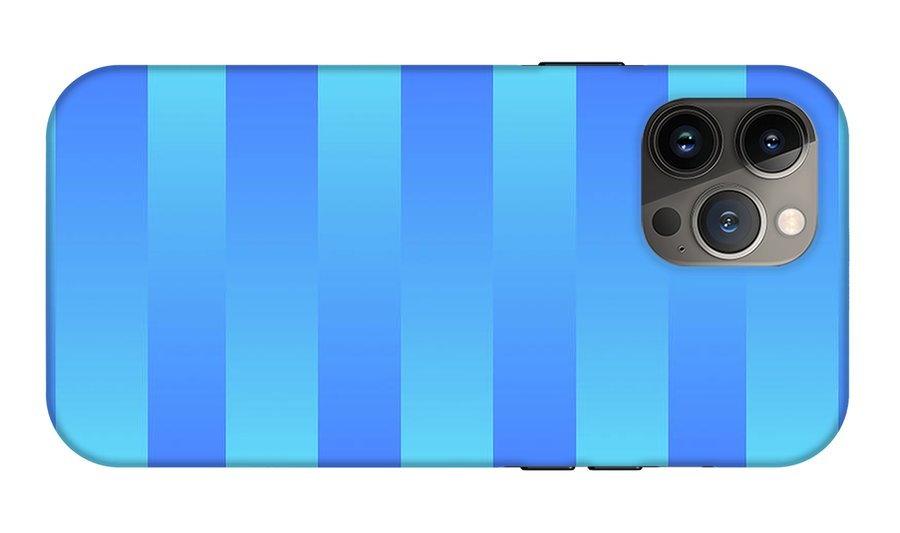 Soft Blue Stripes - Phone Case