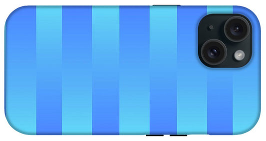 Soft Blue Stripes - Phone Case