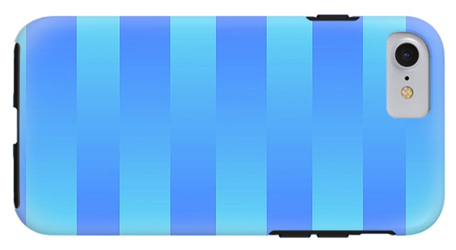 Soft Blue Stripes - Phone Case