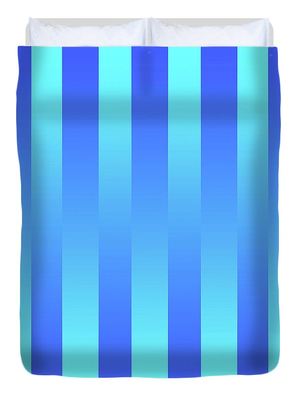 Soft Blue Stripes - Duvet Cover