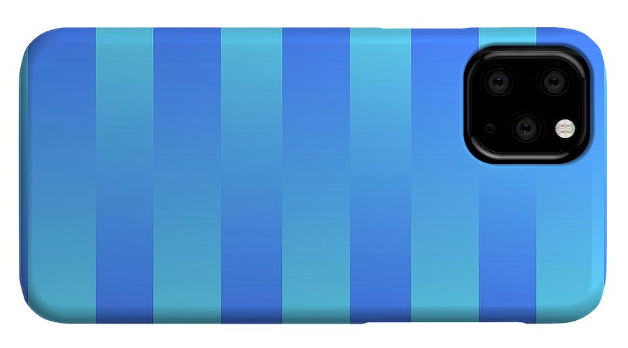 Soft Blue Stripes - Phone Case