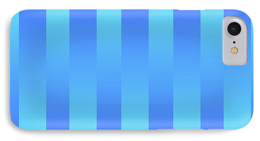 Soft Blue Stripes - Phone Case