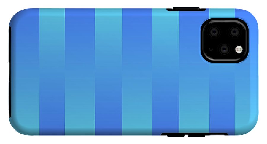 Soft Blue Stripes - Phone Case