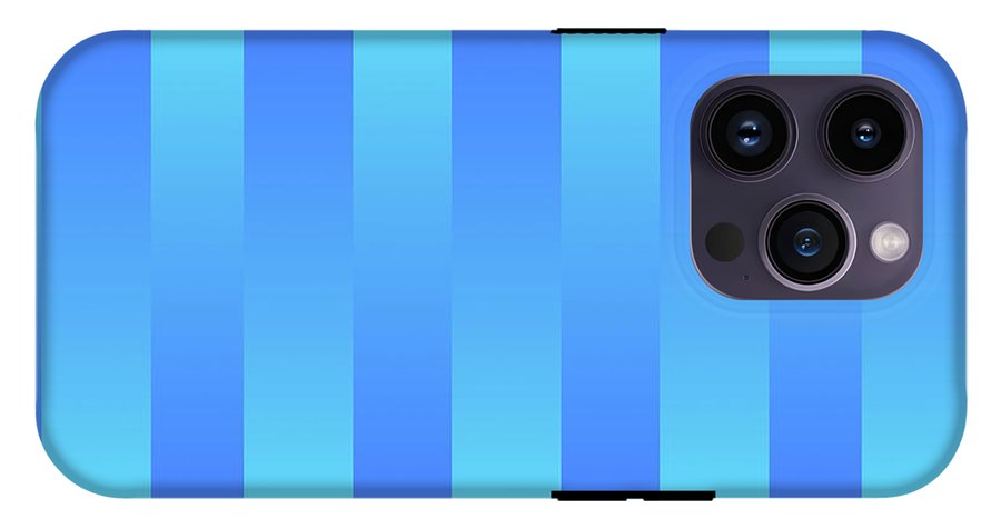 Soft Blue Stripes - Phone Case