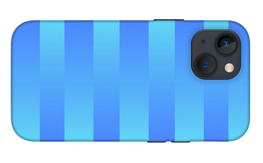 Soft Blue Stripes - Phone Case