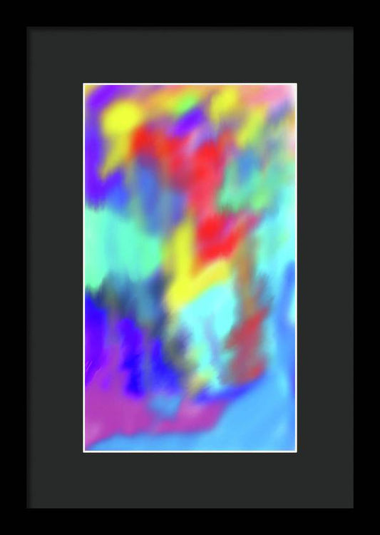 Soft Color Blend - Framed Print